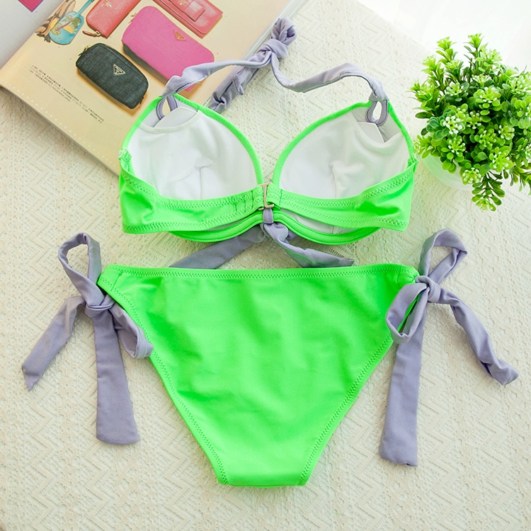 Thông thoáng bãi biển Âu Mỹ bikini đồ bơi sexy ngực lớn ba điểm ngực nhỏ tụ tập phụ nữ áo tắm suối nước nóng - Bikinis