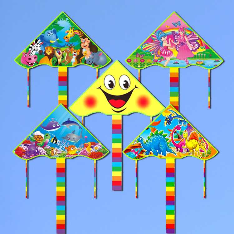 Weifang Hongyun kite children's cartoon kite princess piggy puppy factory direct sale breeze kite reel