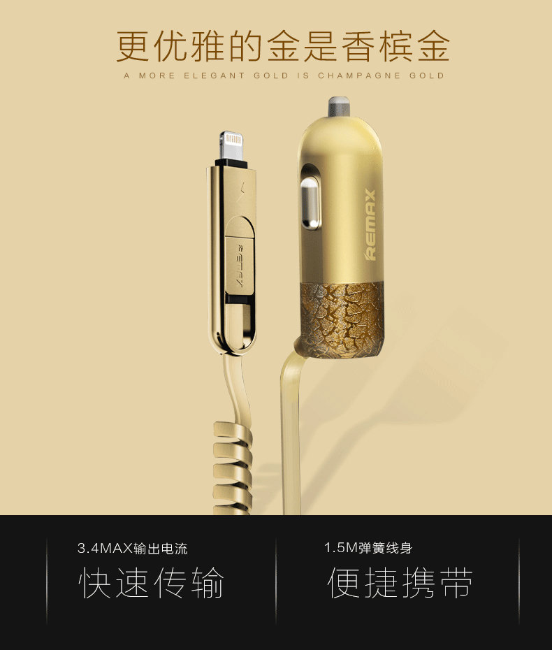 chargeur REMAX 3.4A, 3A - Ref 1292740 Image 7