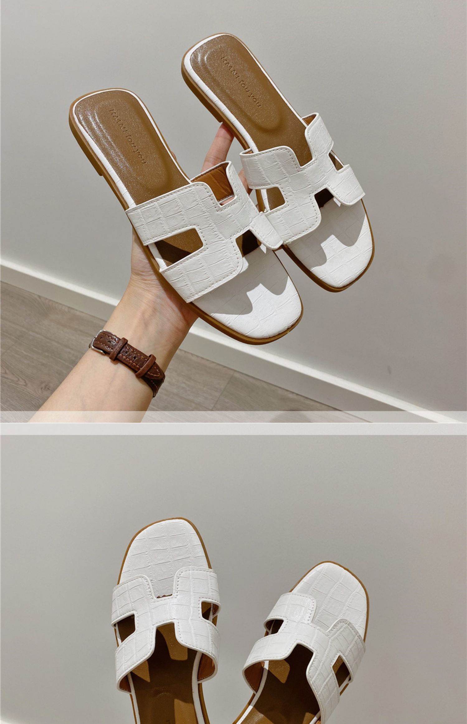 Fee Stijl Slippers Vrouwen Zomer Dragen 2023 Zomer Nieuwe Koreaanse Versie Van Slippers Platte All-Match Strand Schoenen sandalen Vrouwen_voghion.com