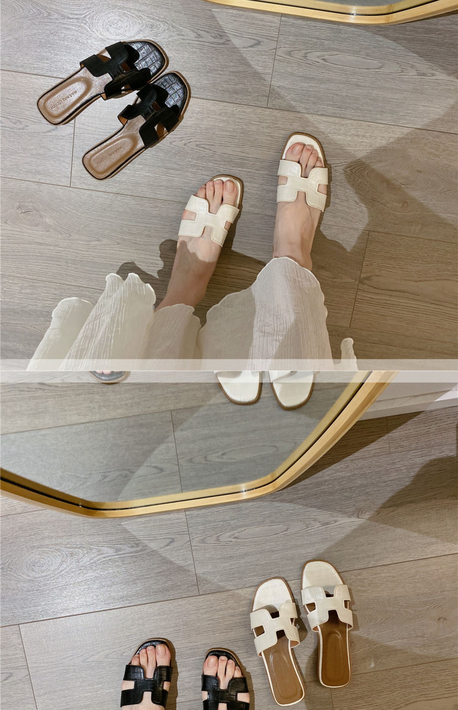 Fee Stijl Slippers Vrouwen Zomer Dragen 2023 Zomer Nieuwe Koreaanse Versie Van Slippers Platte All-Match Strand Schoenen sandalen Vrouwen_voghion.com