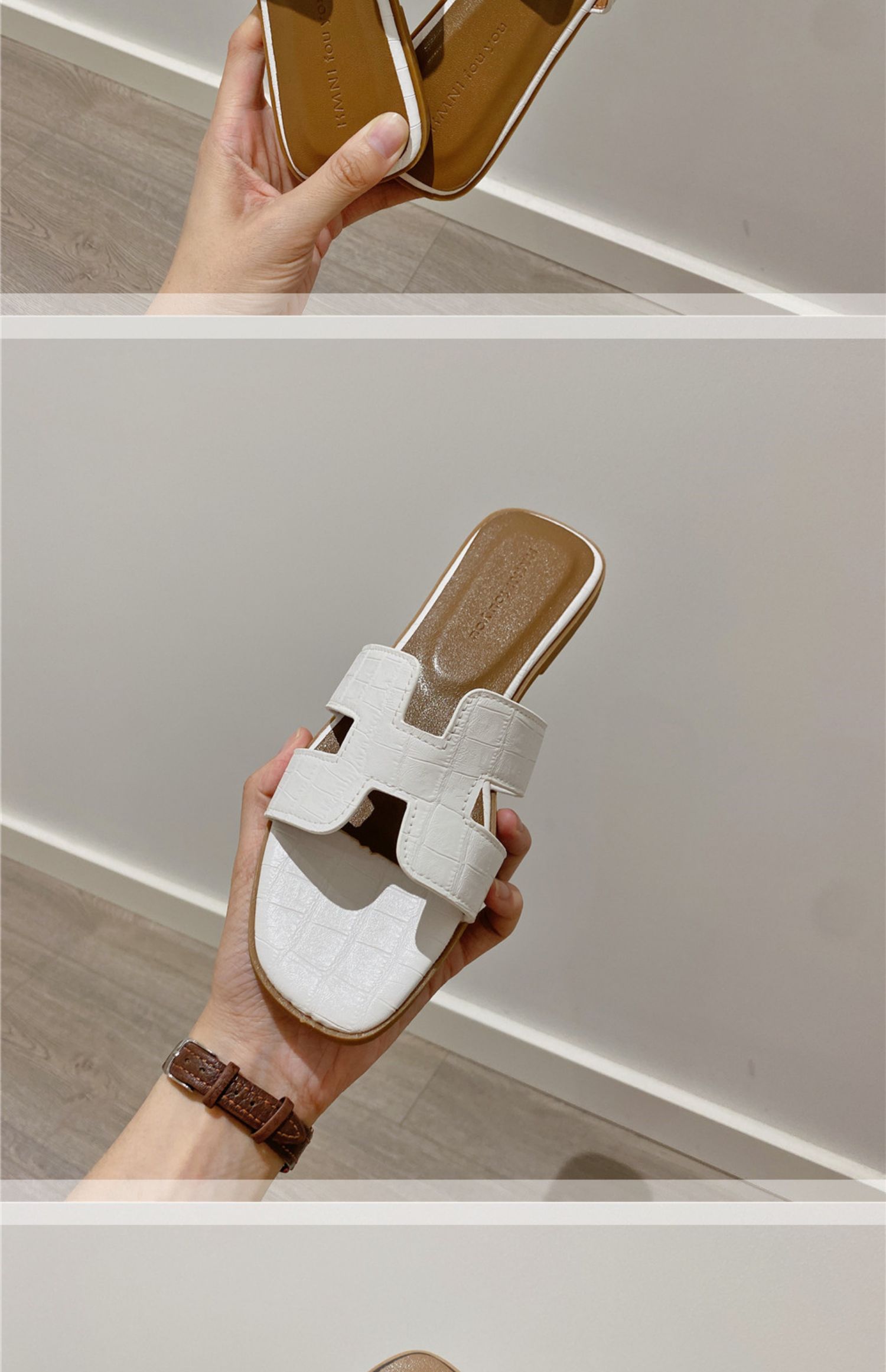 Fee Stijl Slippers Vrouwen Zomer Dragen 2023 Zomer Nieuwe Koreaanse Versie Van Slippers Platte All-Match Strand Schoenen sandalen Vrouwen_voghion.com