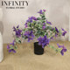 Artificial Bougainvillea Potted Plant with Floating Branches, Greenery, Fake Flower Ornament for Home Decoration, Indoor Display, Tabletop Flower, Living Room, Natural Look