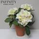 Nordic Artificial Hydrangea Plant Potted Plant ins Pastoral French-Style Ornament Decoration Korean-Style with Red Clay Flower Pot
