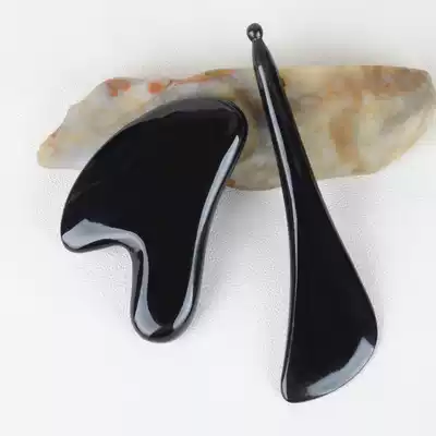 Cattle horn plate shaving artifact facial detox female scraping massage board pull bar beauty face thin eye neck set