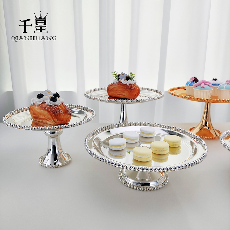 Tall Cake Plate Birthday Wedding Celebration Cake Stand Decoration European Style Dessert Plate Dessert Table Ornament Tray