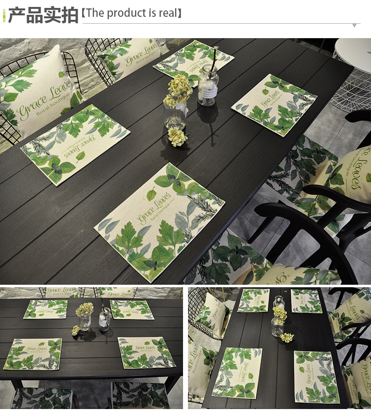 Đơn giản hiện đại placemats cotton lanh placemats chống nóng bảng cách nhiệt pad đế lót ly tấm pad bát trẻ em dày lên placemat - Khăn trải bàn khăn trải bàn ăn chống thấm
