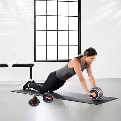perfect imported abdominal muscle fitness equipment Rebound abdominal exercise exercise roller non-slip abdominal health device 3-piece set
