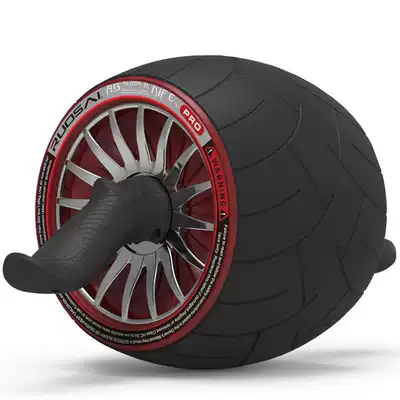 Ruosei new full leather wheel belly wheel abdominal wheel abdomen roller automatic rebound abdominal device silent fitness wheel