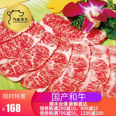 Snow Dragon Black Bull Sand Rice 1a500g Grilled Meat Fresh Raw Beef Fresh Snowflake Children Non-Marinated Beef Cuisine