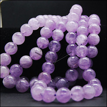 Natural Lavender Stone Purple Jade round beads DIY jewelry loose beads with beads color light purple purple crystal 6-10mm