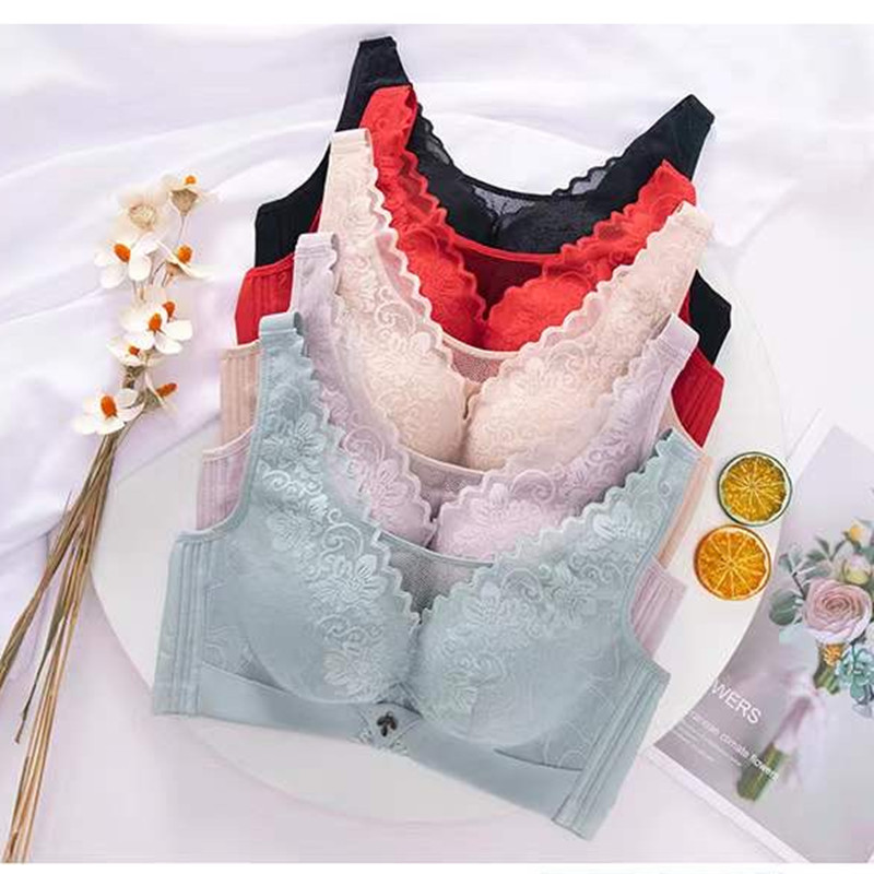 Limited Time Promotion: Qinmiqing 921 Strapless Lace Bra, Wireless, Thin, Cd Soft Breathable Perforated Cup Underwear
