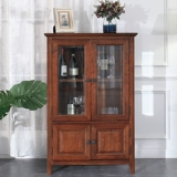 Qingde Furniture Lora American Told Wood Шкаф белый восковой деревянный винный ящик для винного шкафа из дерева двойной дверной шкаф