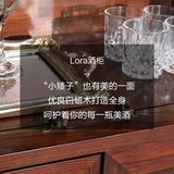 Qingde Furniture Lora American Told Wood Шкаф белый восковой деревянный винный ящик для винного шкафа из дерева двойной дверной шкаф