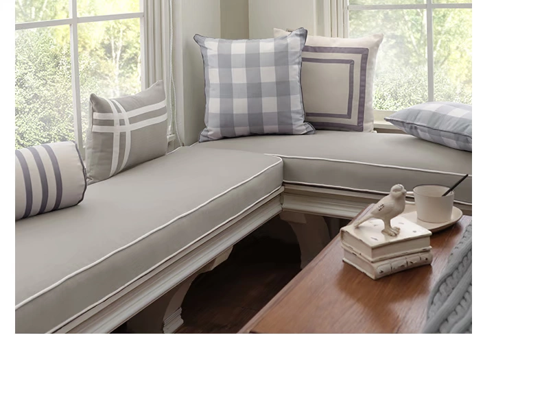 Ánh nắng mặt trời màu be nhạt đệm sofa khảm Mỹ / gối / gối / gối thắt lưng / gối hình trụ kẹo gối / mat mỡ gối tựa lưng ghế gỗ