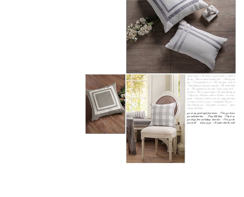 Ánh nắng mặt trời màu be nhạt đệm sofa khảm Mỹ / gối / gối / gối thắt lưng / gối hình trụ kẹo gối / mat mỡ Chăn gối ngủ văn phòng 3 in 1