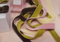 Japan imported double-sided velvet 18mm ribbon hair band DIY wide velvet ribbon flocking hair ornaments