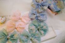 Independent Design Flowers Sparkling Gold Pink Lace Tricolour Entry Width 10cm Handmade Butterfly Knot Lace Pink Korea