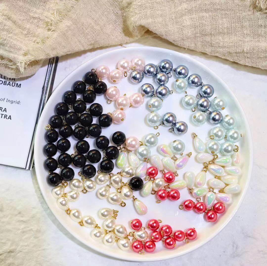 South Korea imported RG ivory diy pearl decorative accessories handmade materials hair accessories 11mm pink