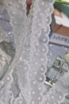 Fairy series Korean soft jade and bow lace green color Crown Ribbon 4cm