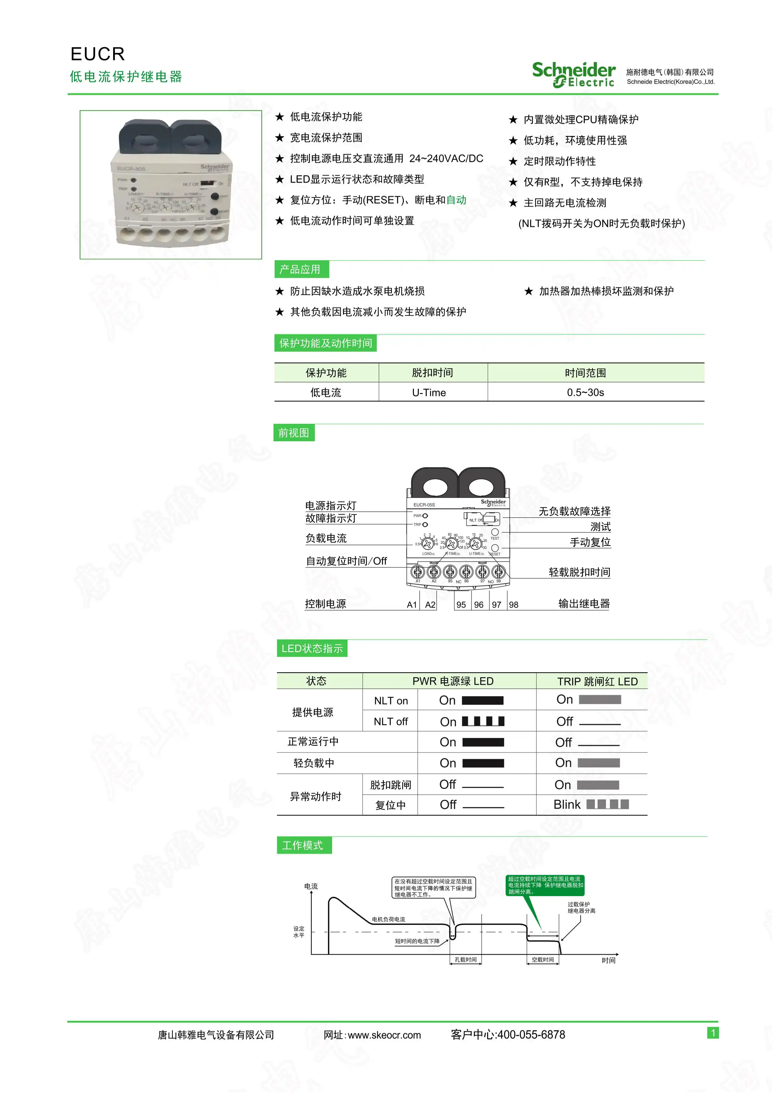 EUCR-30S施耐德原裝全新空轉低欠電流保護器-淘寶Taobao | 天貓Tmall