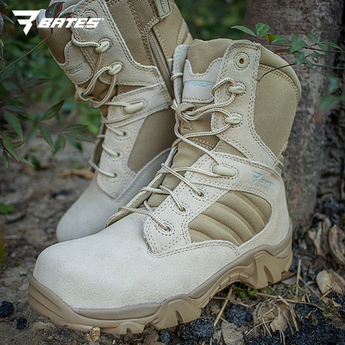 Высокие сапоги, износостойкий нескользящий тактический противоударный бортик с молнией, США