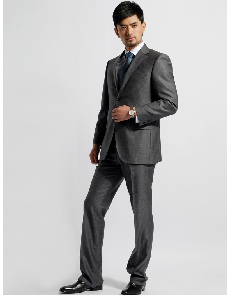 Costume homme 22% laine 78% soie pour printemps - Ref 1574351 Image 12