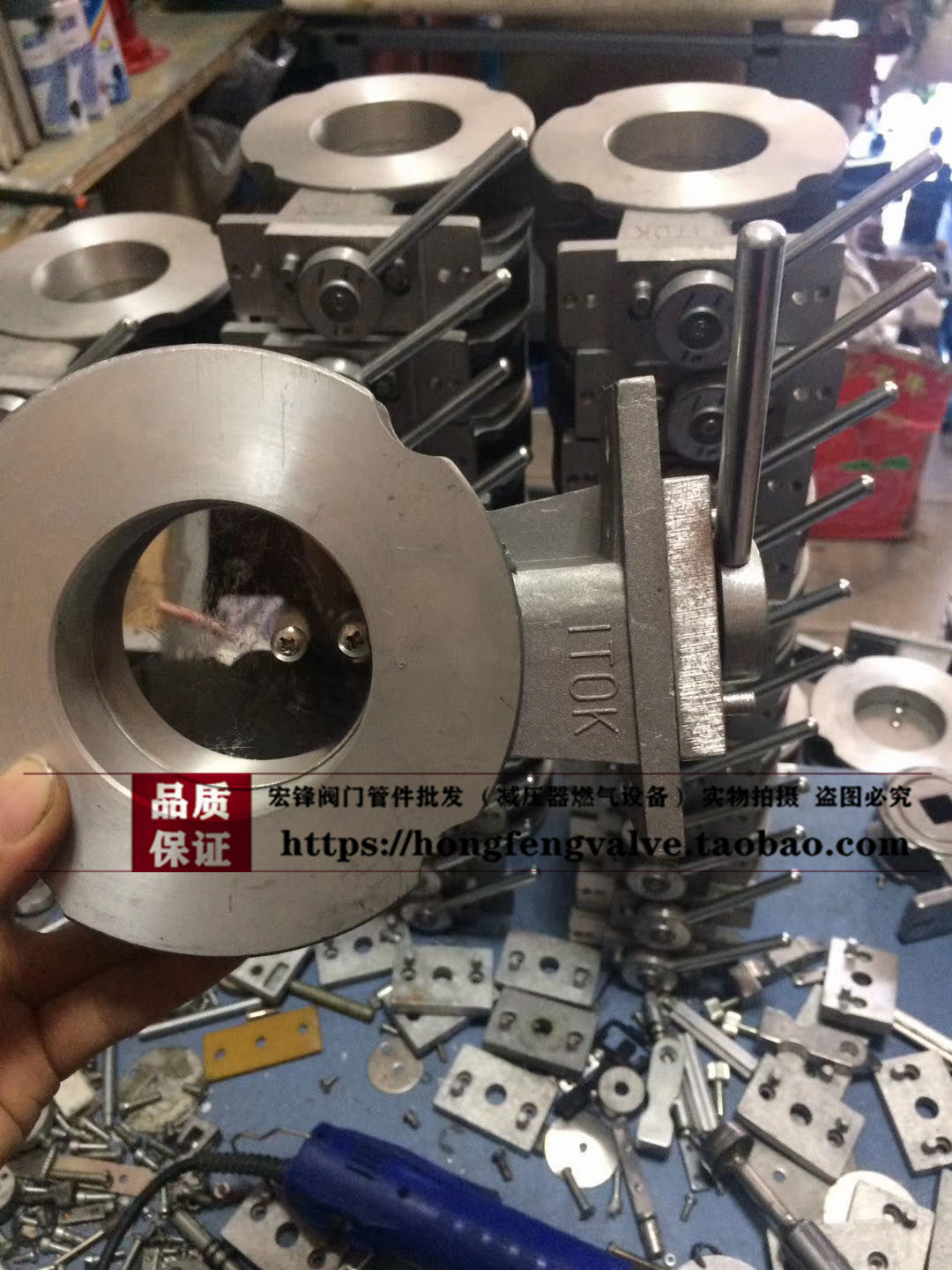Aluminum alloy butterfly valve air valve actuator butterfly valve kiln aluminum air valve gas kiln special accessories valve