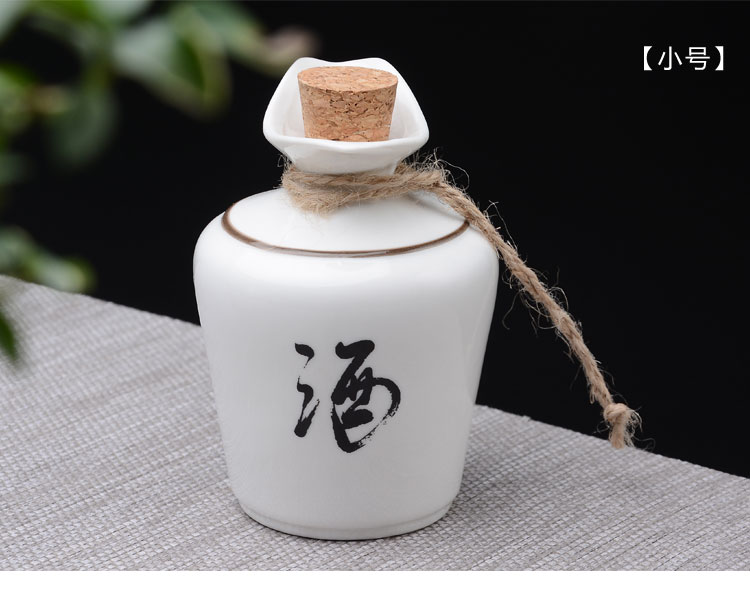 Bình gốm sứ trắng Đức Đức 1 kg nửa con mèo hai chai rưỡi lưu trữ rượu vang bình đựng rượu ly uống rượu tây