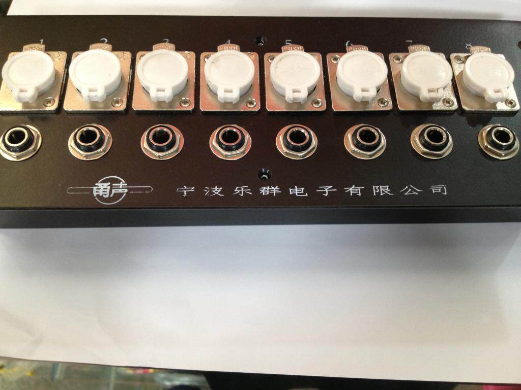 Audio engineering box 8-bit XLR panel XLR hub box Recording studio hub panel