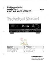 American Classic utilityThe Harman Kardon Hammancaton AVR20 original plant repair manual circuit drawings