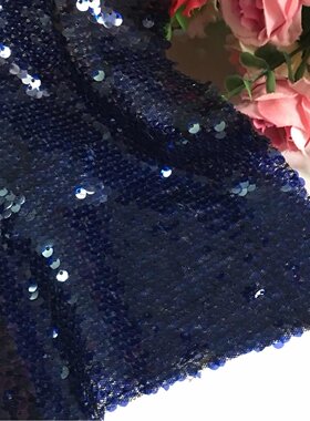 深蓝色高贵风低调舞服装蕾丝网布