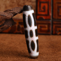 To Pure Old Material Jade Medullary Tibetan cultural genuine products Three-world Kong Kong Pearl Necklace necklace Men and women Pendant Lock Bone Chain