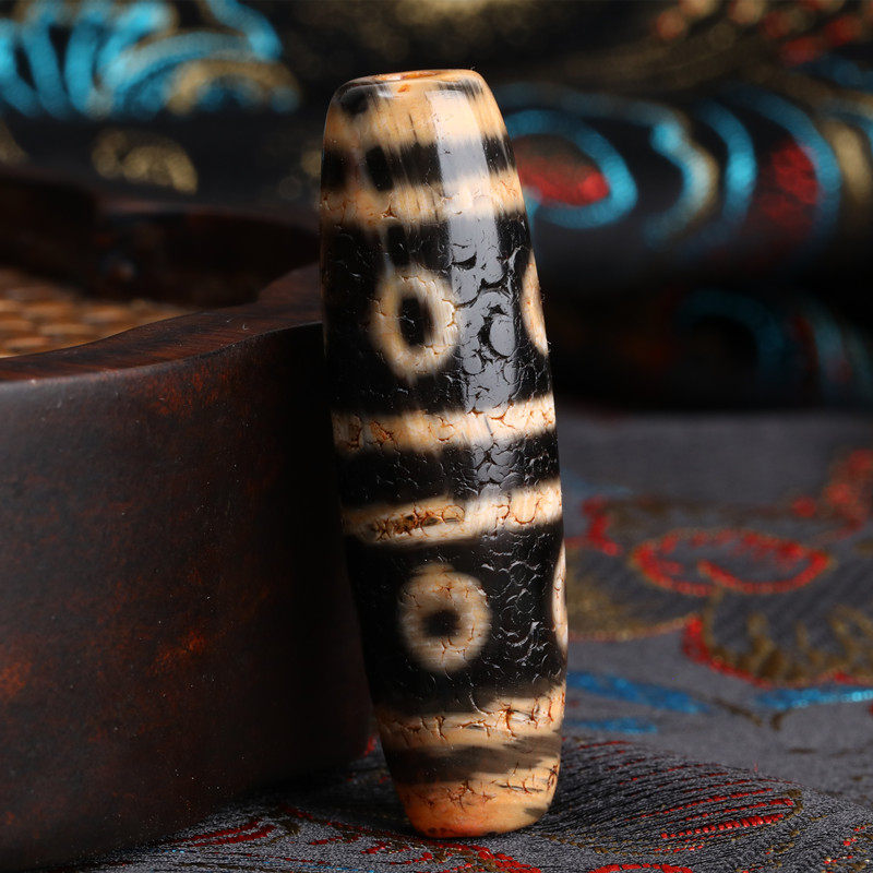 Natural to pure old material genuine chalcedony dzi bead necklace pendant clavicle chain accessories men and women couple collections