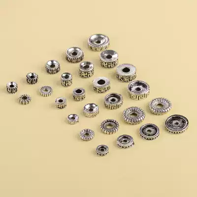 Wenplay Buddha beads hand string compartments Tibetan silver accessories hand Gold Star Moon Moon Bodhi necklace accessories Tibetan silver beads