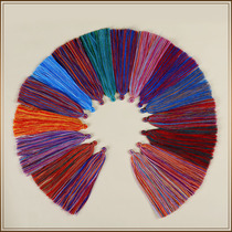 Hand-rubbed cotton tassel ear Tibetan Buddha beads star Moon Bodhi bracelet string tassel spike DIY accessories pendant