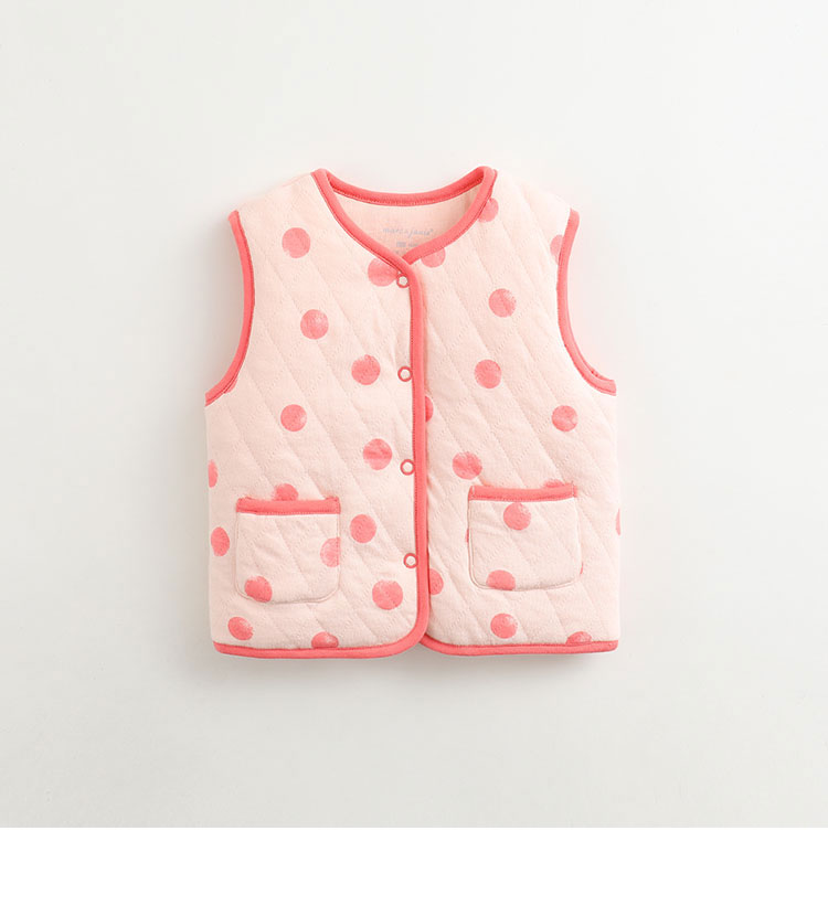 [Hoa Kỳ DuPont cotton] Mark Jenny quần áo mùa đông mới Nam và nữ thời trang áo lưới kim cương cotton cotton áo gile bò cho bé