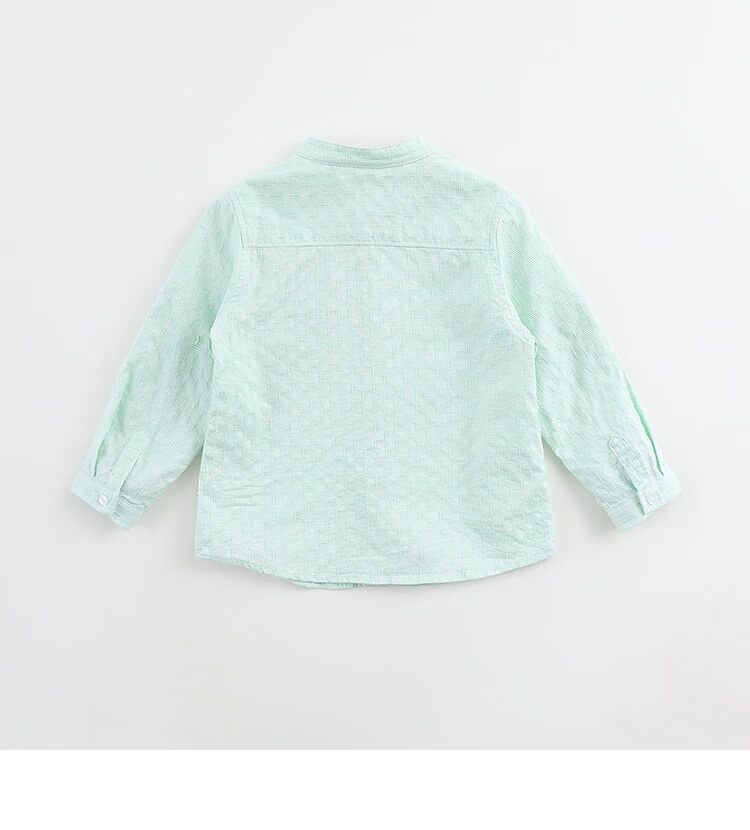 Marcjanie Mark Jenny Mùa thu Thiếu nhi Áo sơ mi nam cho bé Áo dài tay 91068 - Áo sơ mi sơ mi nam cotton đẹp