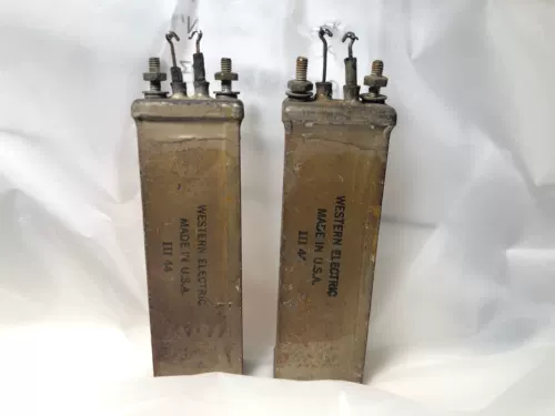 [美国西电44年钩脚电容 2.16uf 200V 分频退耦电容]