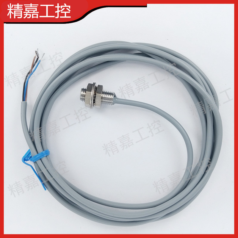 M8 NPN 超短型接近感测器，管长18mm电感式近接感测器 平头凸头