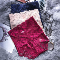 3 pieces of high waist tummy control underwear for women body shaping butt lifting sexy transparent lace solid color cotton crotch briefs for women