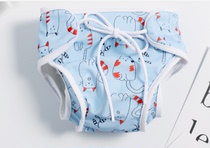 Sanya baby swimming trunks baby children double insurance children men and women swimming pool waterproof anti-urine anti-side leakage swimming trunks