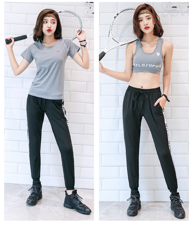 Mùa hè mới quần áo yoga Áo thun tay ngắn tập gym thể thao chuyên nghiệp chạy áo rộng nhanh khô nhanh size nữ thảm yoga du lịch