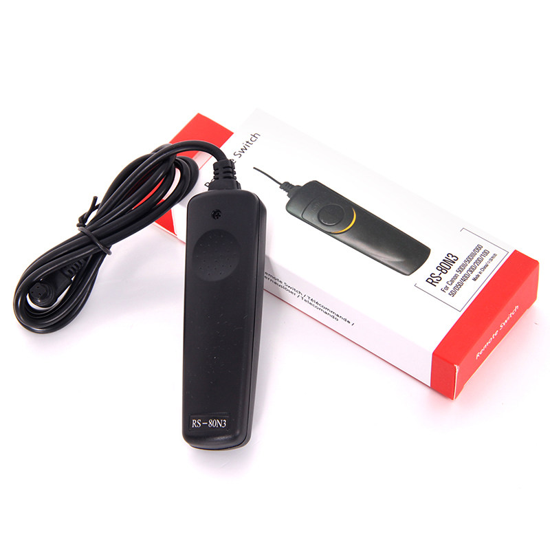 RS-80N3 suitable for Canon 5D4 5D3 6D 5DSR 7D2 40D 50D 1DX single eye camera shutter remote control