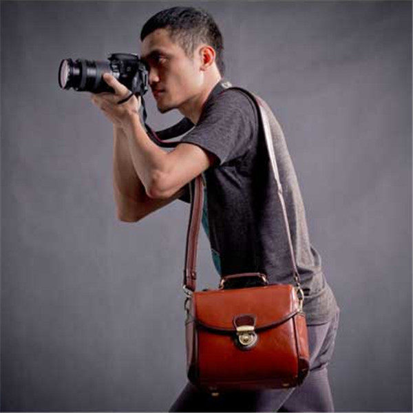 Suitable for Nikon D7200d750 SLR camera bag Canon 80D760D 5D4 one-shoulder Messenger portable camera bag