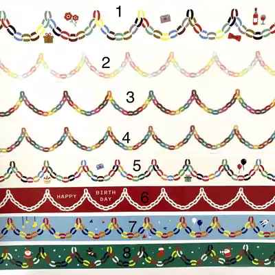 (Split) Japan OTO OTO OTO anniversary pull ring light dark ring retro blue green red and paper tape