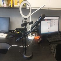 Computer anchor mobile phone live broadcast bracket desktop with fill light beautiful face high definition disc with microphone stand