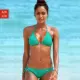 Áo ngực mới gợi cảm của châu Âu và châu Mỹ tập hợp ba điểm dây đeo bikini ren liền mảnh màu áo tắm nữ