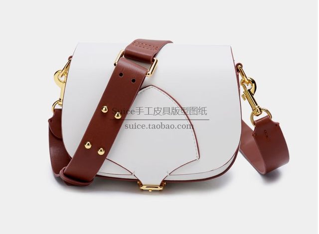 Bag Pattern Drawing, Piggy Bag, Saddle Bag, Saqier Bag, Shoulder Crossbody, Handmade Pattern Making 68