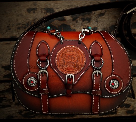 Handmade Leather Goods DIY Harley Motorcycle Bag Leather Pattern Drawings Leather Pattern Making